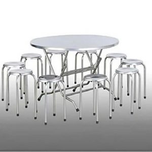 Bộ bàn ghế Inox BB02