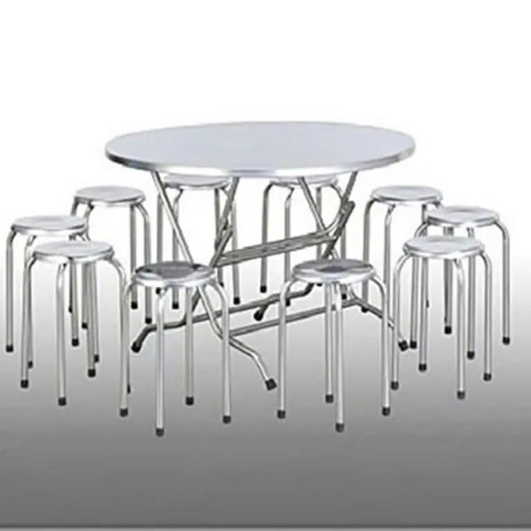 Bộ bàn ghế Inox BB02