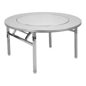 Bàn tròn inox 304 BT21 có mâm xoay - Ảnh 4