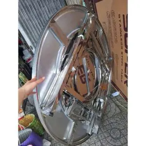 Bàn tròn inox 304 BT21 có mâm xoay - Ảnh 3